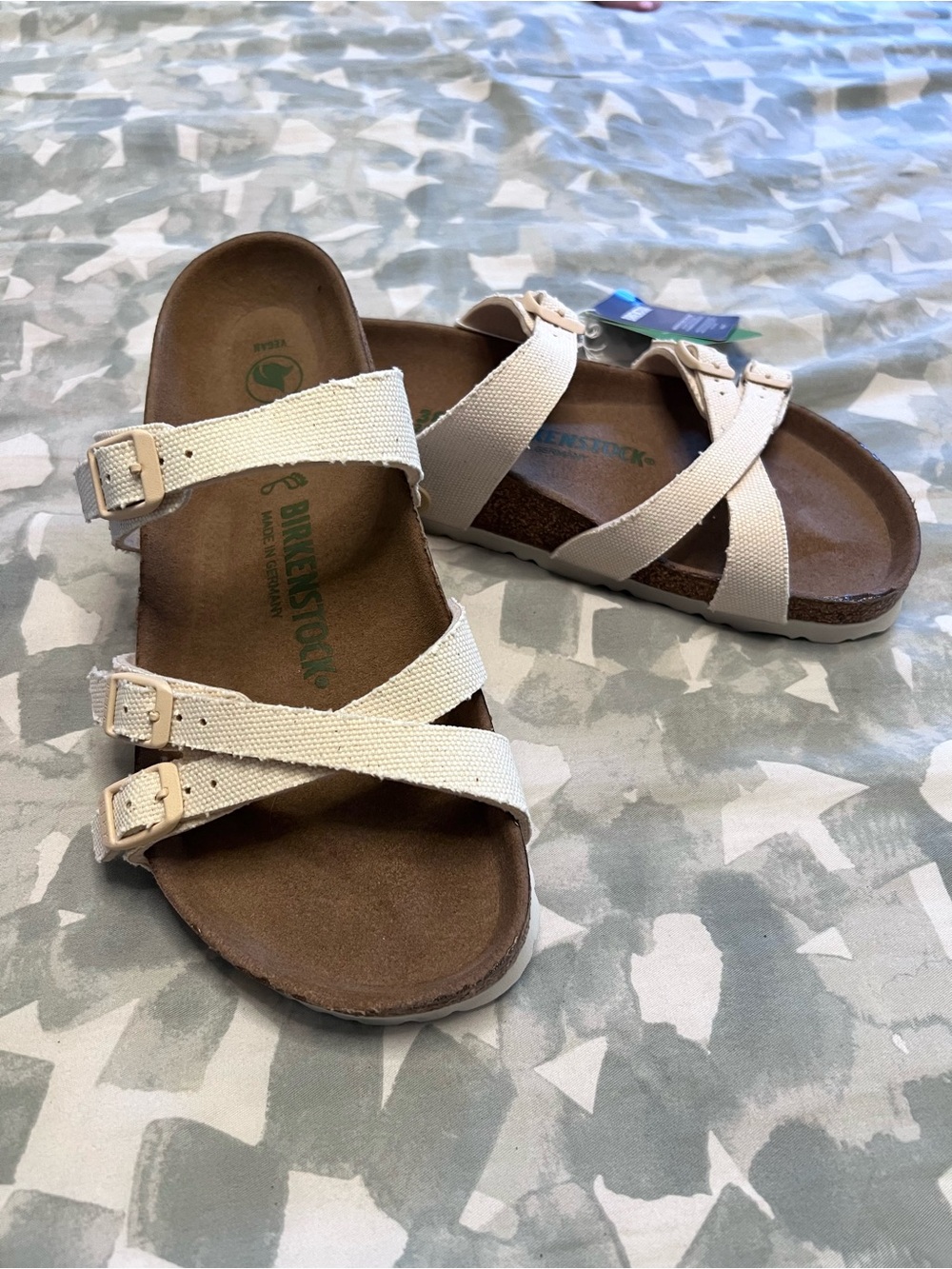 Birkenstock Women's Franca Vegan Canvas Slide Sandals